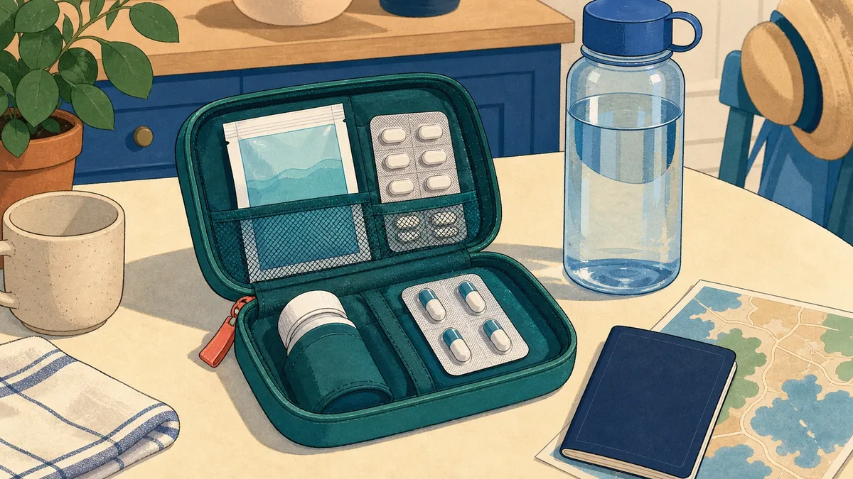 Antibiotiques de voyage : tourista, azithromycine, ciprofloxacine et rifaximine