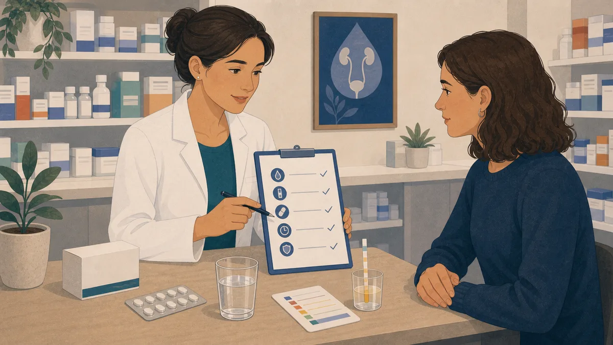 Cystite : pharmacie, antibiotiques et signes qui imposent une consultation