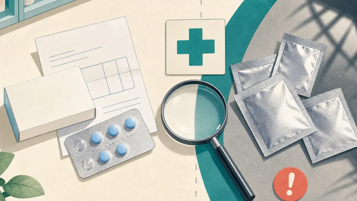 Kamagra en France et en Suisse : générique authentique, contrefaçons et précautions