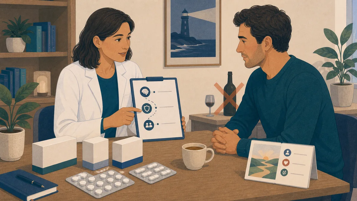 Dépendance à l'alcool : naltrexone, acamprosate et disulfirame comparés