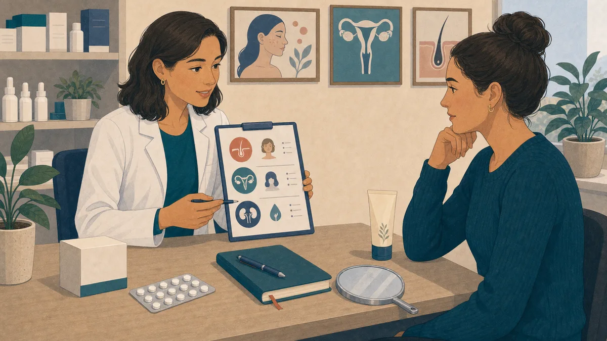 Spironolactone pour acné hormonale et SOPK : bénéfices, limites et suivi